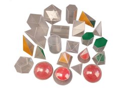 Набор прозрачных стереометрических фигур