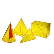 Набор стереометрический демонстрационный из прозрачного пластика