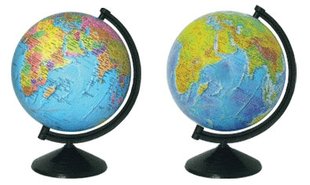 Глобус физико-политический с подсветкой 