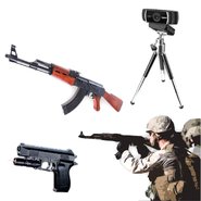 Інтерактивний лазерний стрілецький тренажер (тир) із макетами сучасної стрілецької зброї