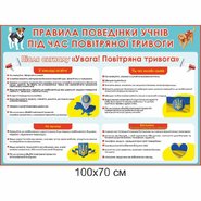 Стенд Правила поведения учеников во время воздушной тревоги