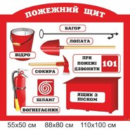 Стенд Пожарный щит