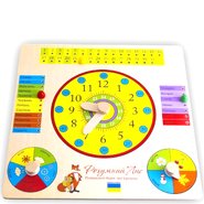 Модель механических часов (дерево)