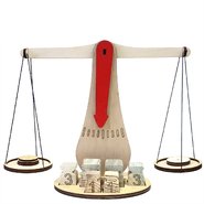 Весы с набором грузиков на магнитиках (деревянные)