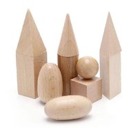 Демонстрационный набор геометрических тел и фигур на подставках