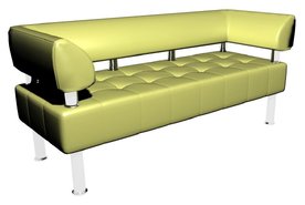 Школьный диван с подлокотниками (для холла)