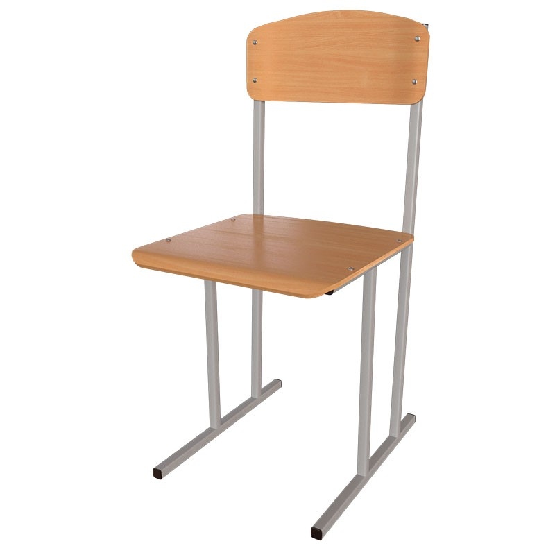 Комплект стол ученический 2-местный с полкой, № 6 + стул, №6