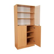 Шкаф комбинированный со стеклянными дверцами