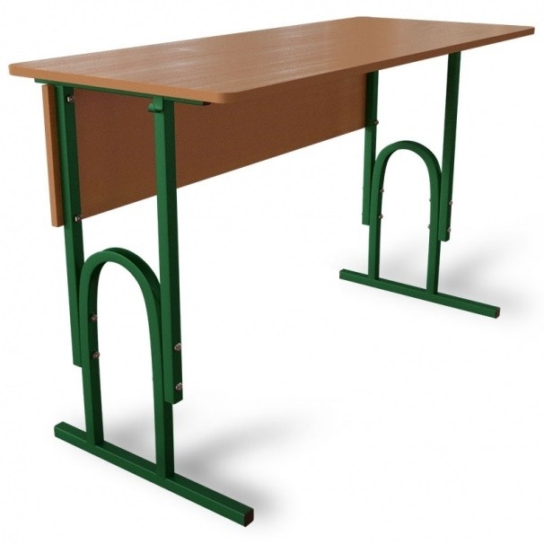Комплект стол ученический 2-местный с полкой, №4-6 + стул №4-6