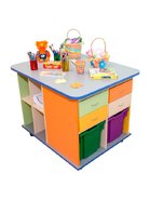 Стол с ящиками и лотками на колесиках