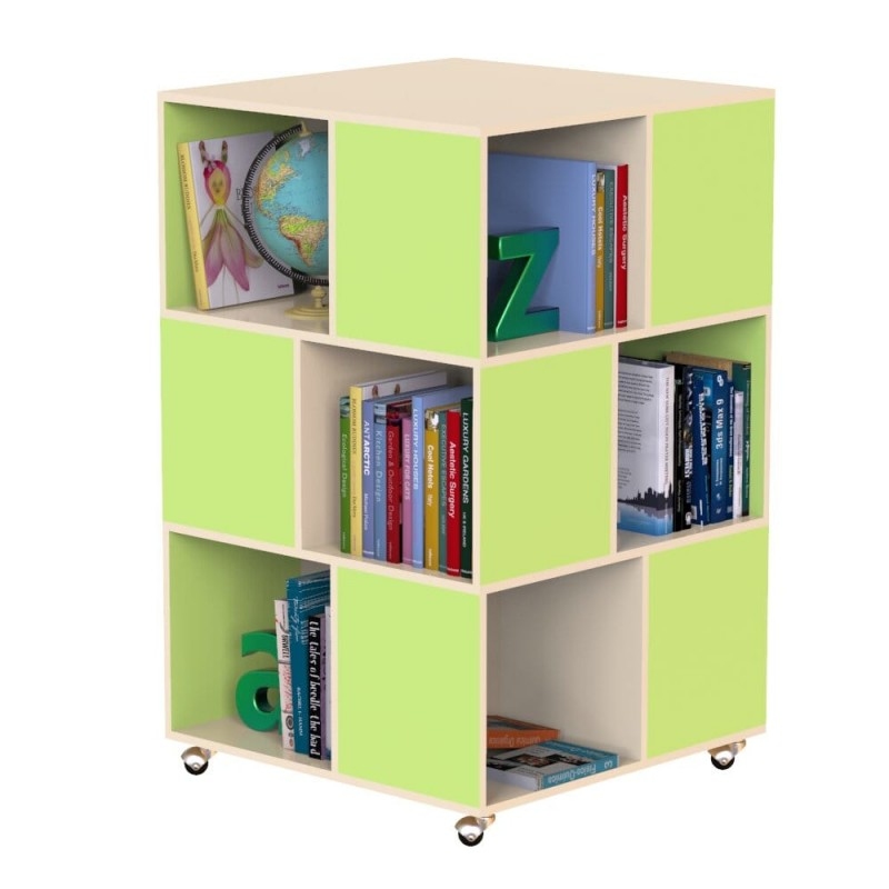 Стеллаж для книг на колесиках