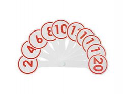 Касса-веер цифр от 1 до 20