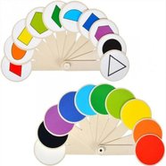 Веер цветов и геометрических фигур