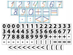 Демонстрационные цифры и знаки на магнитах