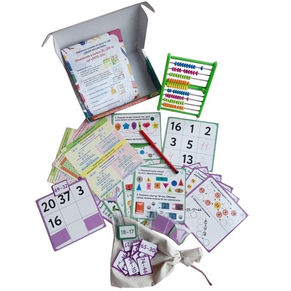 Набор карточек для устного счета и счета от 0 до 100