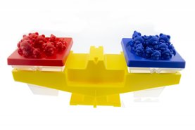 Детские весы с гирьками-медведями