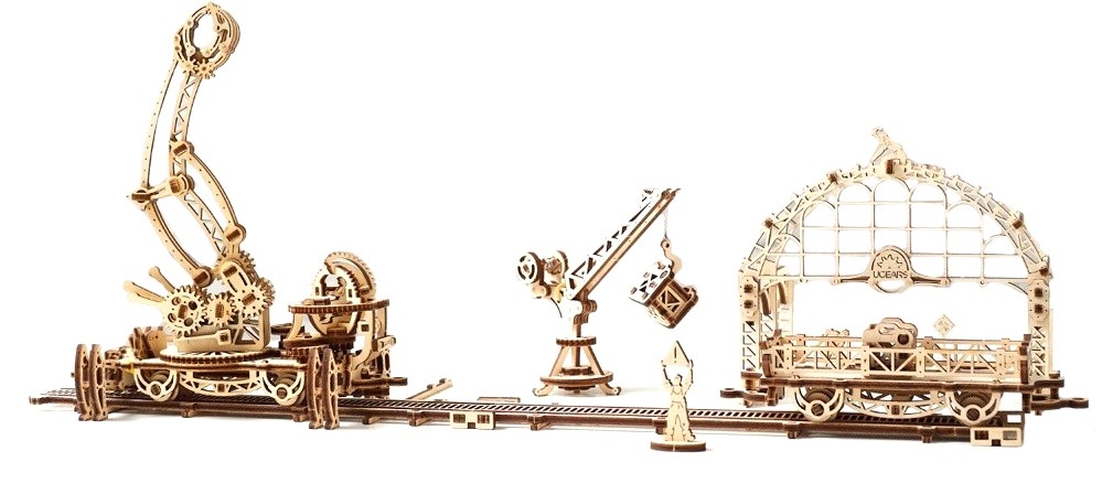 Механическая 3D модель Манипулятор на рельсах