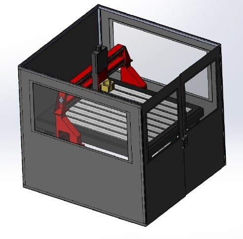 Цифровой фрезерный станок с числовым программным управлением