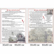 Стенд Действия при химической атаке