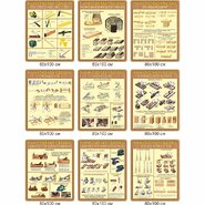 Комплект стендов для кабинета труда у мальчиков Ручная обработка дерева