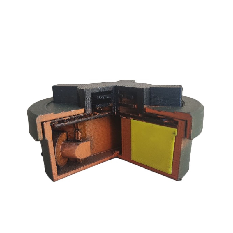 Макет протипіхотної міни в розрізі