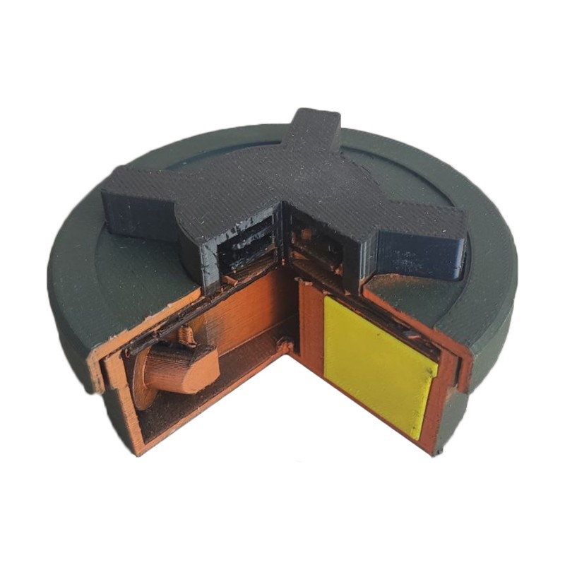 Макет протипіхотної міни в розрізі