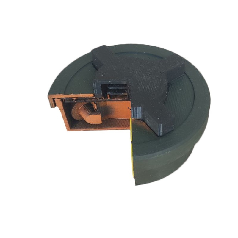 Макет протипіхотної міни в розрізі